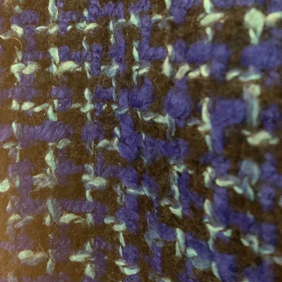 J. Crew mini skirt Shirttail Mini piped tweed blue and light blue cotton wool 4 - Picture 8 of 15